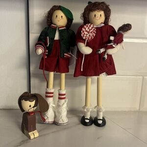 Appledolly Family Tree Series Tender Heart Treasures Wooden Dolls  Set‎ Of 2